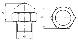 Размеры пневмоглушителей ПНЕВМАКС (глушителей шума) ПНЕВМАКС | Пневмоглушители (глушители шума) 6.05.18, 6.05.14, 6.05.38, 6.05.12