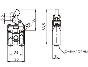 Пневмораспределитель 104.22.3.1.LC, 104.32.3.1.LC, 104.22.3.1.PC, 104.32.3.1.PC, 104.22.3.1.LA, 104.32.3.1.LA, 104.22.3.1.PA, 104.32.3.1.PA