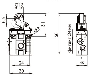 Пневмораспределитель 104.22.2.1.LC, 104.32.2.1.LC, 104.22.2.1.PC, 104.32.2.1.PC, 104.22.2.1.LA, 104.32.2.1.LA, 104.22.2.1.PA, 104.32.2.1.PA