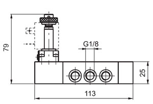 Пневмораспределитель 468.52.0.12.M2