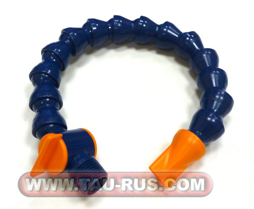 Комплект трубки СОЖ вентиль 1/2 плоский наконечник 2х18мм L=400мм (14+1+1