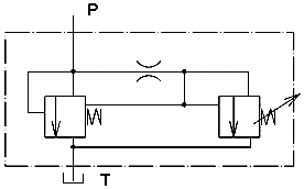 Условное графическое обозначение гидроклапана ГК2Р-25-00