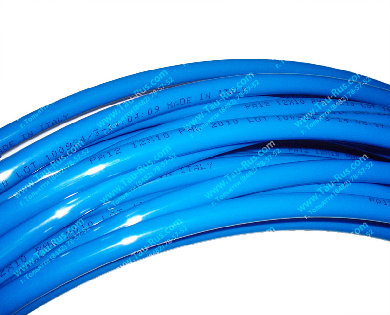 PA12 12x10 пневматическая трубка из рилсана (голубая) PA12 12x10 пневматическая трубка из рилсана (голубая)