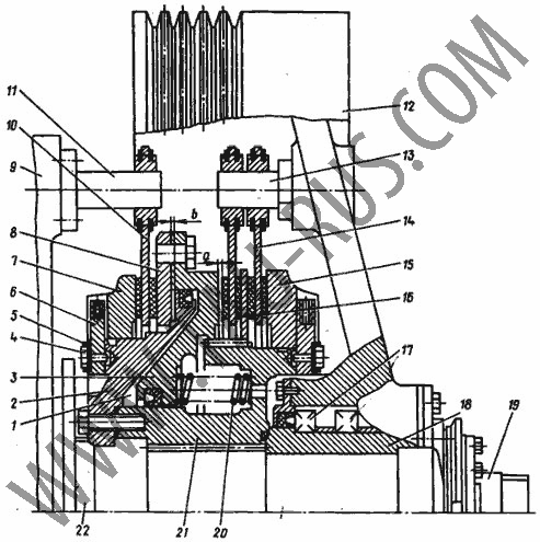 Конструкция муфты-тормоза УВ3138 Конструкция муфты-тормоза УВ3138