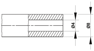 Чертёж, размеры Трубка армированная S-30-5/32