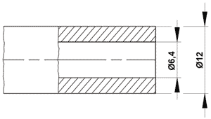 Чертёж, размеры Трубка армированная S-30-1/4