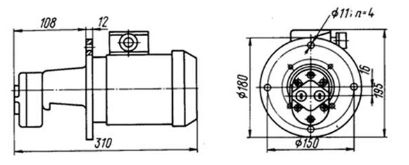 Размеры агрегатов ВГ11-11*