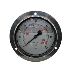 PG-100-F-060-G - Манометр вибростойкий, 0-60 бар, присоединение осевое