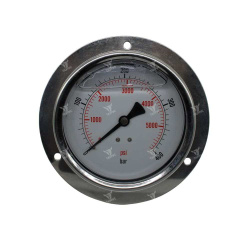 PG-100-F-400-G - Манометр вибростойкий, 0-400 бар, присоединение осевое