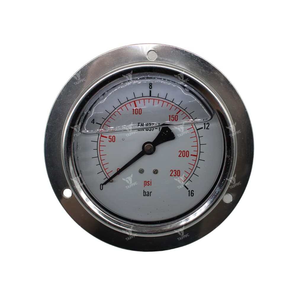 PG-100-F-016-G - Манометр вибростойкий, 0-16 бар, присоединение осевое