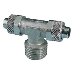 3070818 - Фитинг - тройник с накидными гайками