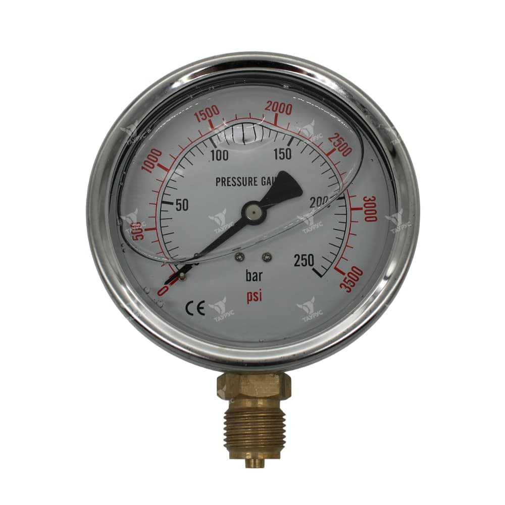 PG-100-B-250-G - Манометр вибростойкий, 0-250 бар, радиальный