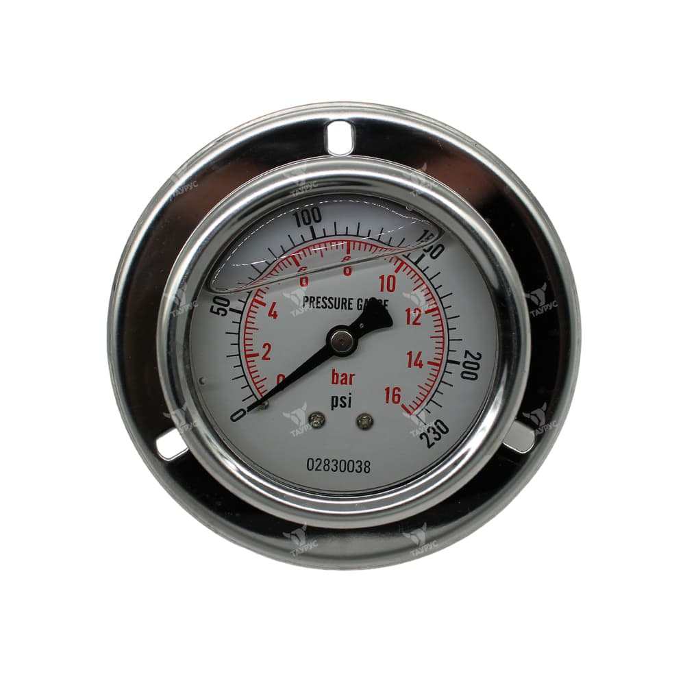 PG-63-F-016-G - Манометр вибростойкий, 0-16 бар, присоединение осевое