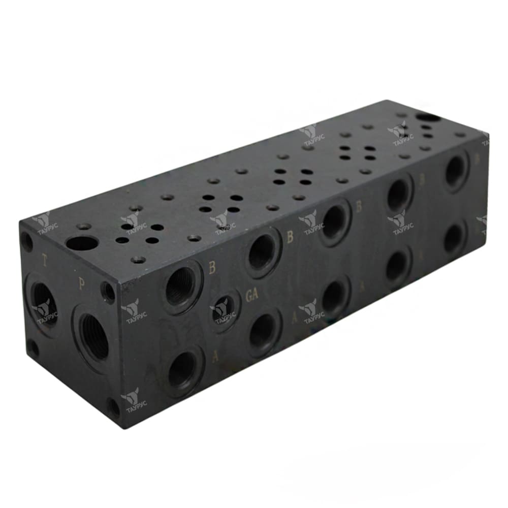 MD-03P-5-G - Плита монтажная выходы вбок, P и Т = G1/2", А и В = G3/8"