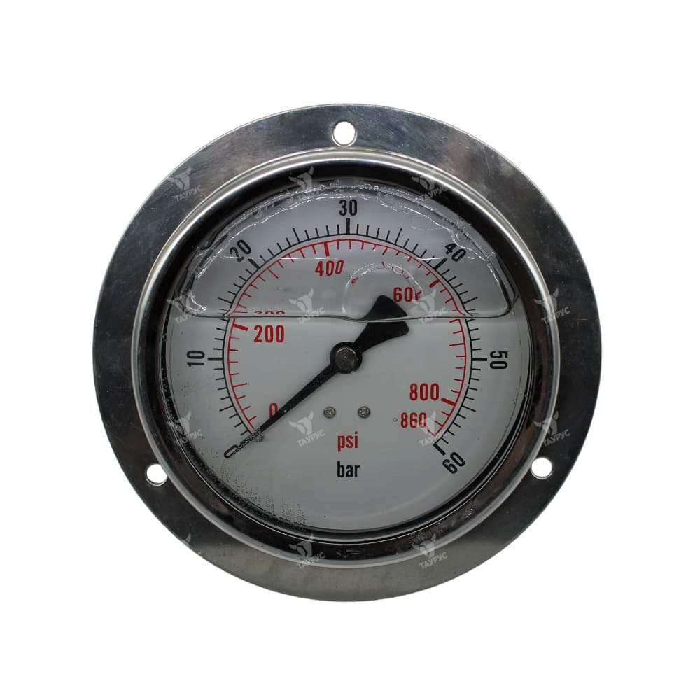 PG-100-F-060-G - Манометр вибростойкий, 0-60 бар, присоединение осевое