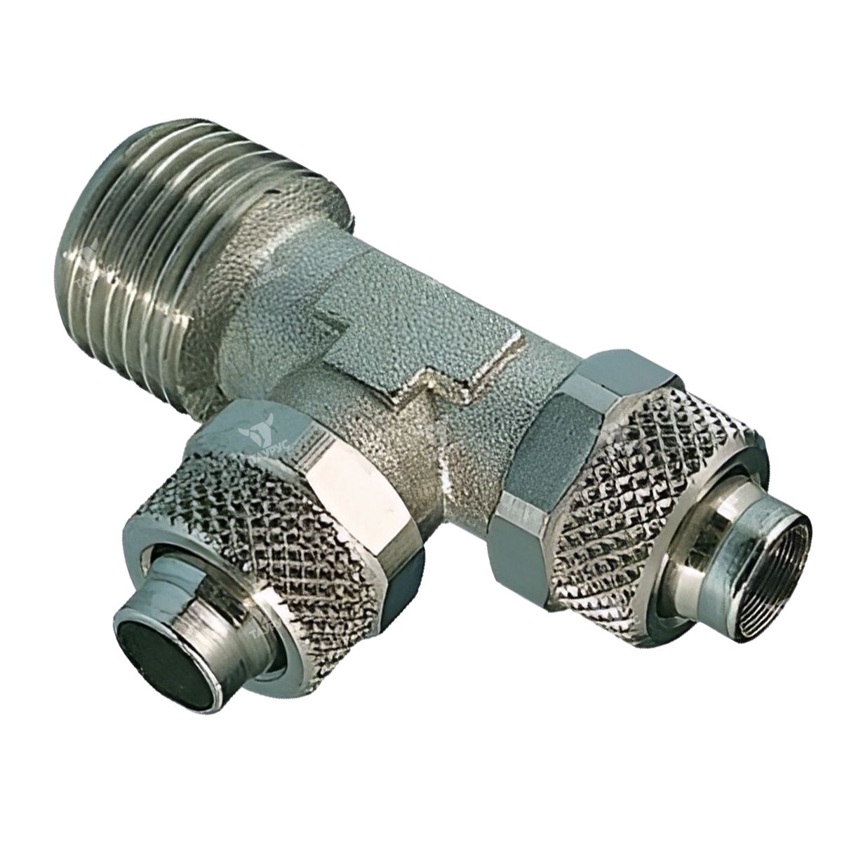 3080838 - Фитинг - тройник с накидными гайками