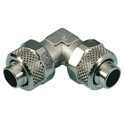 3060600 - Фитинг - соединитель с накидными гайками угловой 