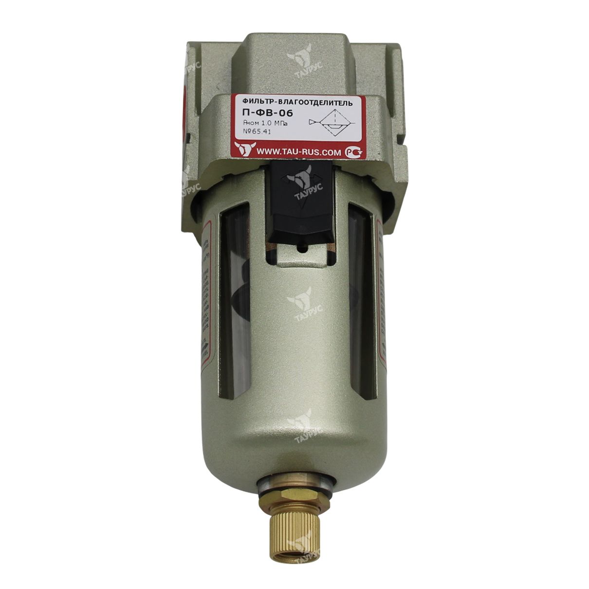 П-ФВ-06 - Фильтр-влагоотделитель серо-золотистый, G1/4"