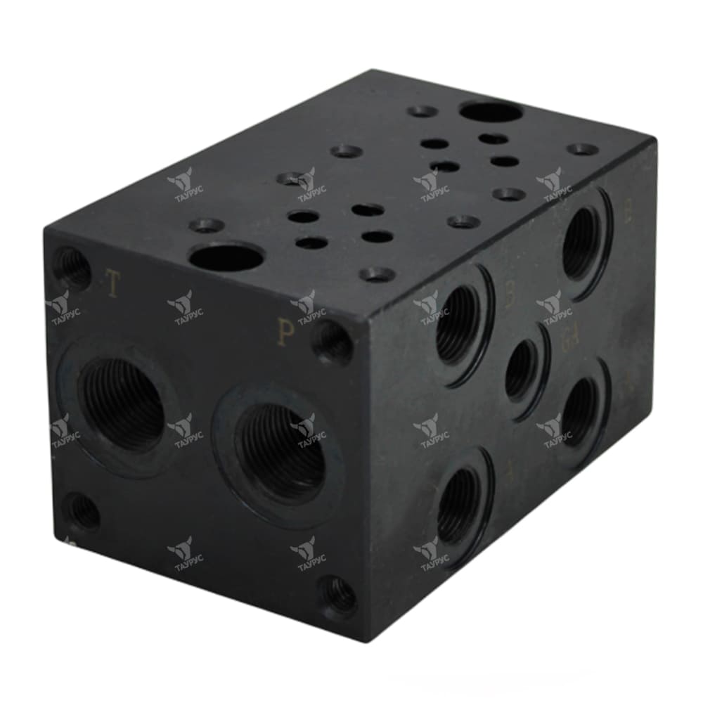 MD-03P-2-G - Плита монтажная выходы вбок, P и Т = G1/2", А и В = G3/8"