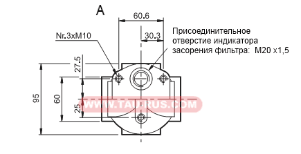 Размеры фильтра Duplomatic FPM