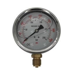 PG-100-B-250-G - Манометр вибростойкий, 0-250 бар, радиальный