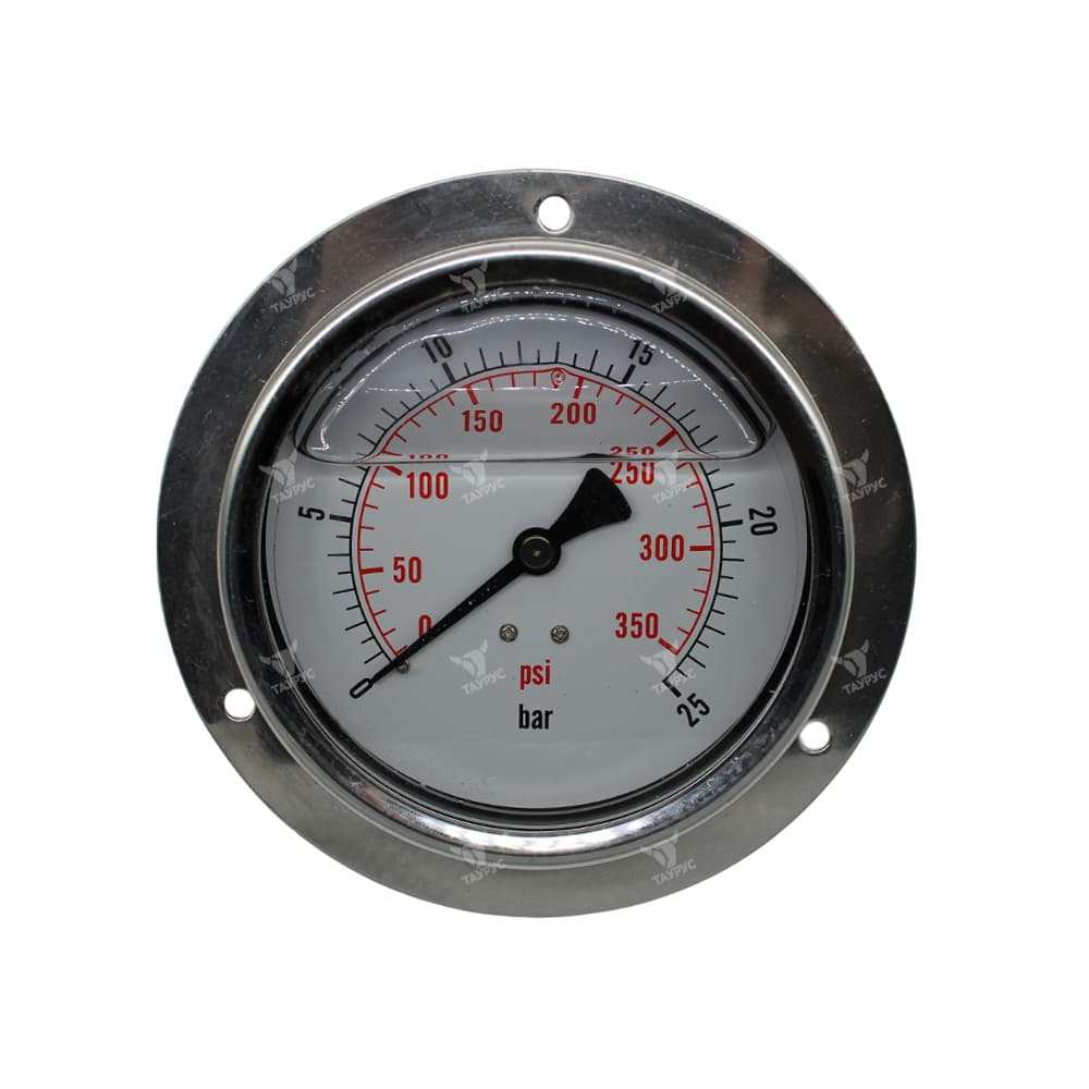 PG-100-F-025-G - Манометр вибростойкий, 0-25 бар, присоединение осевое