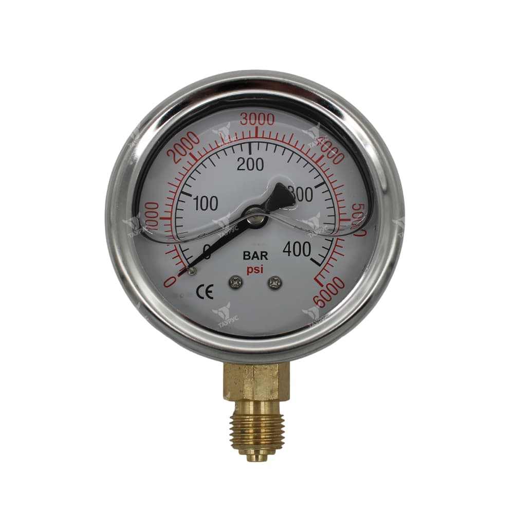 PG-63-B-400-G - Манометр вибростойкий, 0-400 бар, радиальный