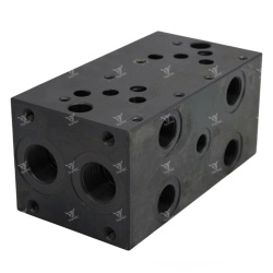 MD-05P-2-G - Плита монтажная выходы вбок, P и Т = G3/4", А и В = G1/2"