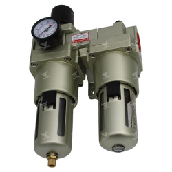 БК-25 - Блок кондиционирования с манометром серо-золотистый, G1"