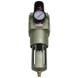 П-ФРК-25 - Фильтр-регулятор с манометром серо-золотистый, G1"