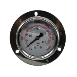 PG-63-F-400-G - Манометр вибростойкий, 0-400 бар, присоединение осевое