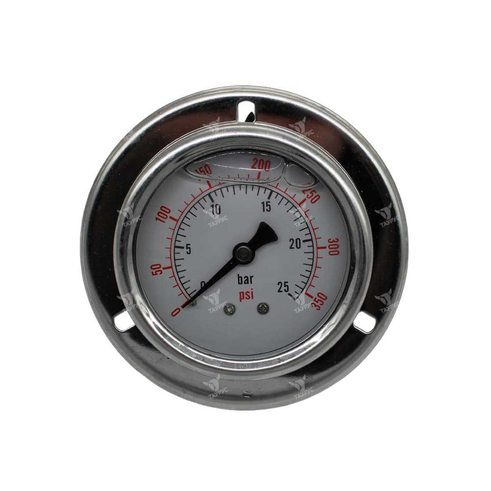 PG-63-F-025-G - Манометр вибростойкий, 0-25 бар, присоединение осевое 