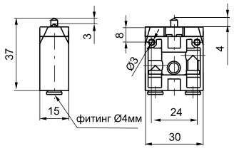 Пневмораспределитель 104.22.0.1.LC, 104.32.0.1.LC, 104.22.0.1.PC, 104.32.0.1.PC, 104.22.0.1.LA, 104.32.0.1.LA, 104.22.0.1.PA, 104.32.0.1.PA