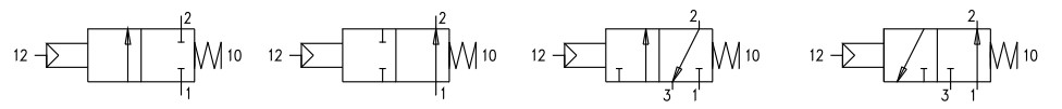 Схема переключений 2/2 и 3/2 Схема переключений 2/2 и 3/2