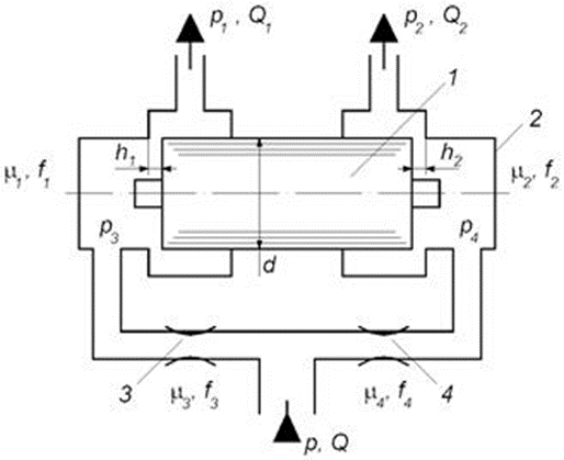 Чертеж конструкции делителя потока
