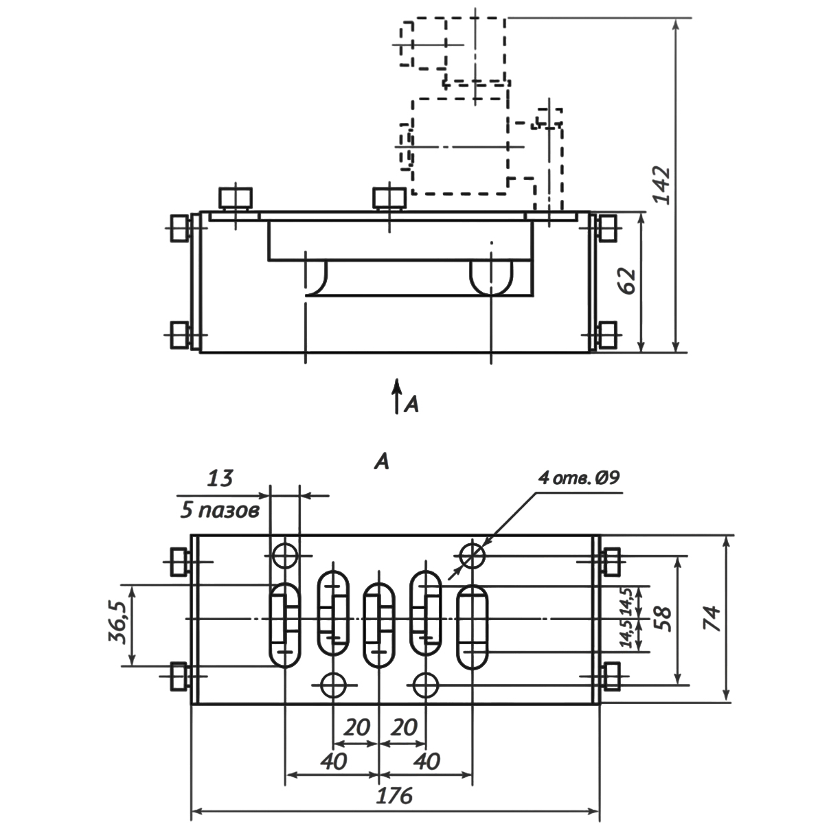 Пневмораспределитель пятилинейный золотниковый 5P4-211-..., 5Р4-231-...