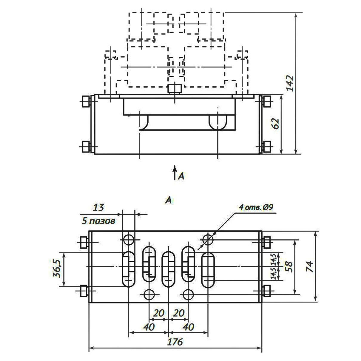 Пневмораспределитель пятилинейный золотниковый 5P4-212-..., 5Р4-232-...
