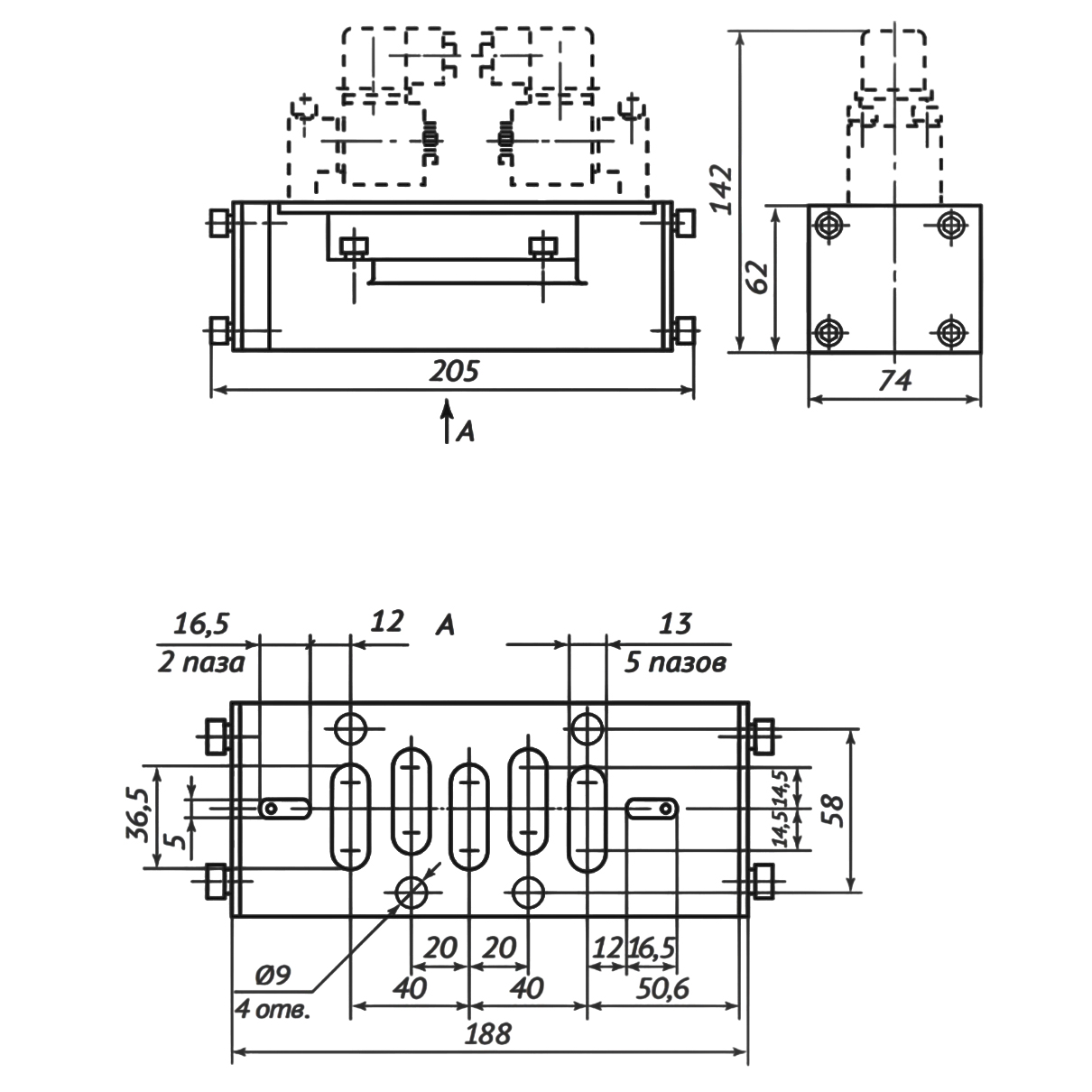 Пневмораспределитель пятилинейный золотниковый 5P4-311-..., 5Р4-331-..