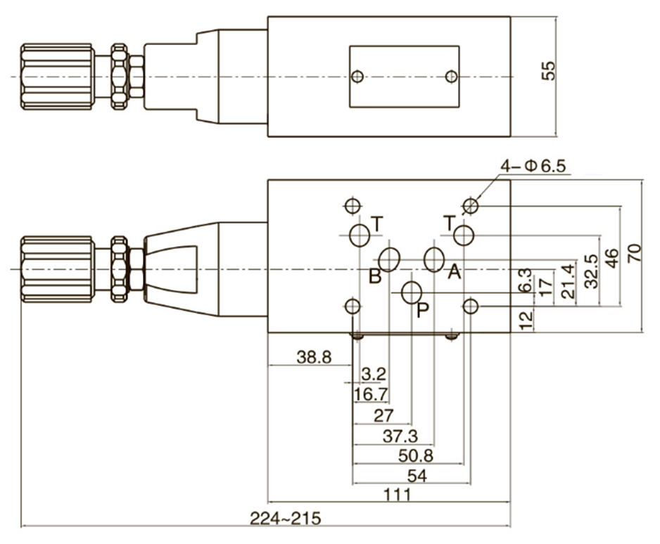 Чертеж клапана MRV-03-B