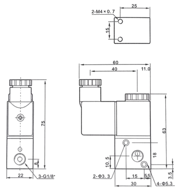 Чертежи пневмораспределителя 3V1-06