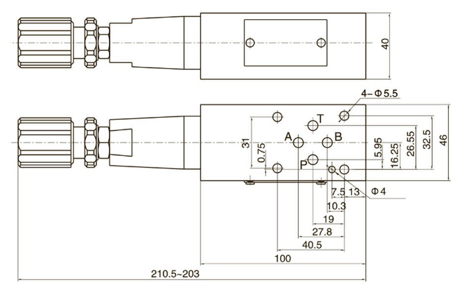 Чертеж клапана MRV-02-A