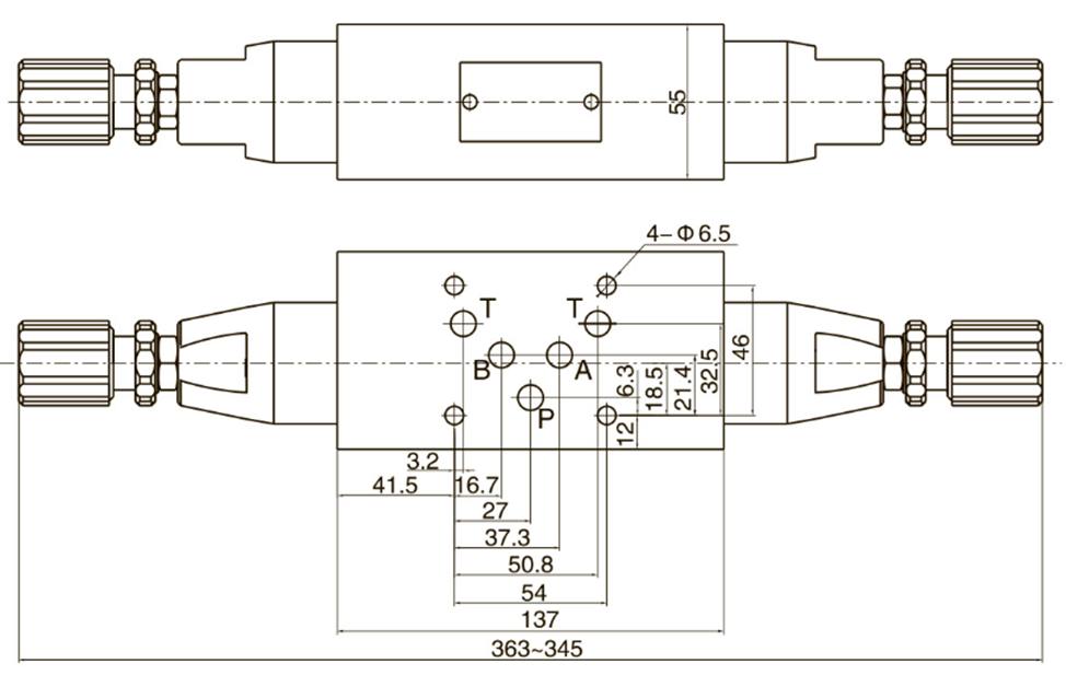 Чертеж клапана MRV-03-W
