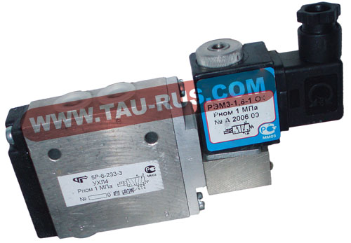 Пневмораспределители 5Р-6(10,16)-232-3 (24, 110, 220 В), 5Р-6(10,16)-233-3 (24, 110, 220 В), 3Р-6(10,16)-233-3 (24, 110, 220 В)