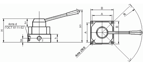 Размеры В71-24М-01, В71-23М-01, В71-22М-01, В72-24М-01, В72-23М-01, В72-22М-01, 