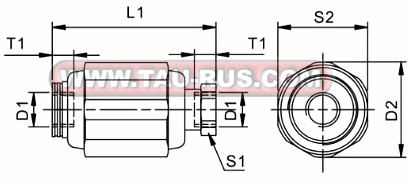 Размеры дросселей MK10G, MK15G, MK20G, MK25G, MK30G, MK6G, MK8G