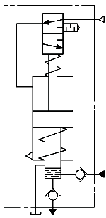 Схема гидравлическая насосов НП1/320 и НП8/320
