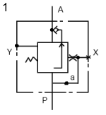 Схема гидроклапана 1 Схема гидроклапана 1