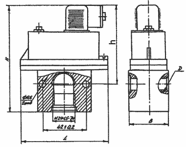 Чертёж, габаритные размеры реле давления П-МК 09-16ХХ4
