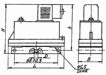Чертёж, габаритные размеры реле давления П-МК 09-2,5