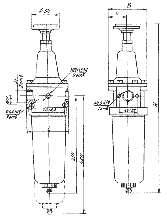 Чертёж, габаритные размеры П-МК 04-10, П-МК 04-16 Чертёж, габаритные размеры П-МК 04-10, П-МК 04-16